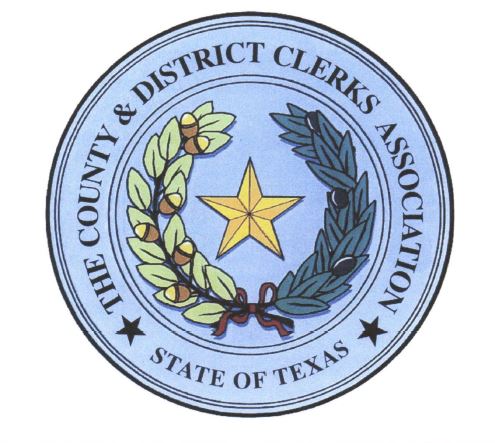 texas county clerks association district logo
